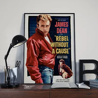 Vintage Rebel Without A Cause James Dean Movie Film Poster Print Picture A3 A4 1 • £4.99