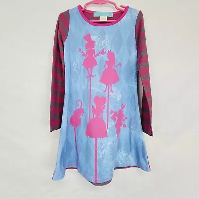 Lollipop Twirl Dress Size 5 Girls Alice's Puppet Show Wonderland Long Sleeve • £20.90