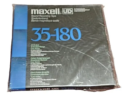 Maxell UD 35-180 N Professional Grade Tape NOS 10.5 Reel-to-Reel Vintage SEALED • $139.93