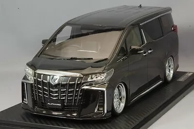 1/18 Ignition Toyota Alphard H30W Executive Lounge S Black BBS LM Type IG2429 • $389