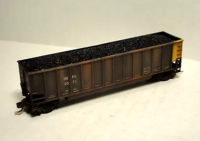 N Scale E&C Shops #748 WEPX Custom Weathered Johnstown Coalporter W/load # 2075 • $23