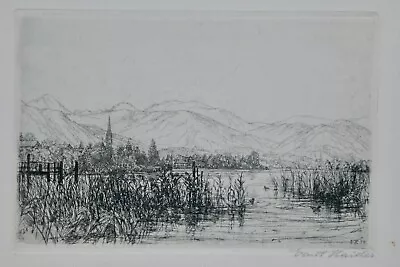 ERNST HAIDER (1890-1988) Etching 1934 Signed Egern Am Tegernsee • $10.53