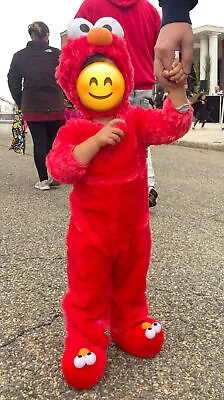Elmo Sesame Street Toddler Furry Elmo Costume Size Small 2T • $40