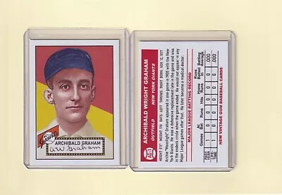 Archie Graham-1952 Style Art Card-new York Giants-field Of Dreams-standard Size • $4