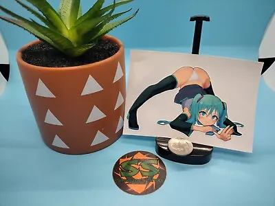 Vocaloid - Hatsune Miku (Jack-O Pose) - Waterproof Anime Vinyl Sticker / Decal • $5.99