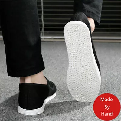 Adults/Kids Martial Arts Karat Kung Fu Shoes Slippers Tai Chi Pumps Cotton SoleF • £12.88