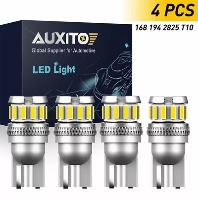 AUXITO T10 LED License Plate Light Bulb 6500K Super Bright White 168 2825 194 4X • $10.99