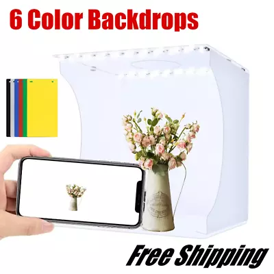 Mini Photo Light Box Photography Lighting Tent Kit Foldable LED For Jewelry • $26.55