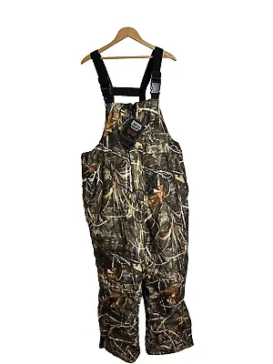 NWT Sportsmans Warehuse Max-4 Waterfowl Camo Bib Overalls Mens SZ XL Hunting E8 • $65