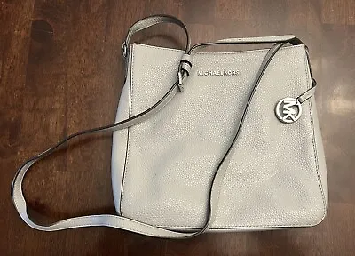 Michael Kors Gray Leather Purse Gently Used • $50