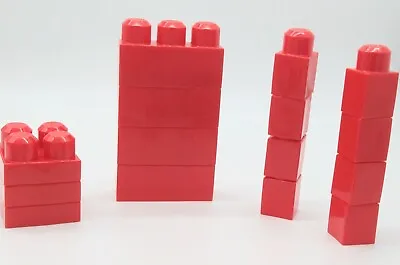 Mega BLOKS First Builders Lot: 15 Red Bloks For Ages 1-5 MPN 8327 • $10.34