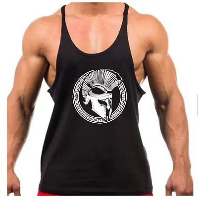 £7.99 • Buy Circle Spartan Gym Vest Bodybuilding Muscle Training Weightlifting Top New