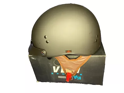 VCAN SPORTS V58 HALF HELMET FLAT BLACK SIZE L DOT Approved Vega Warrior • $33