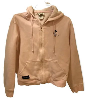 Walt Disney World Jacket Girls Pink Minnie Mouse Zip Up With Hood Size XL Hoodie • $19.99