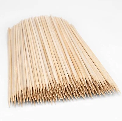 £2.29 • Buy Bamboo Skewers Wooden Sticks BBQ Kebab Fruit Long Barbecue Skewer Sticks