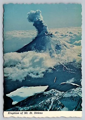 Eruption Of Mt. St. Helens In Southwest Washington Vintage Unposted Postcard • $5.25