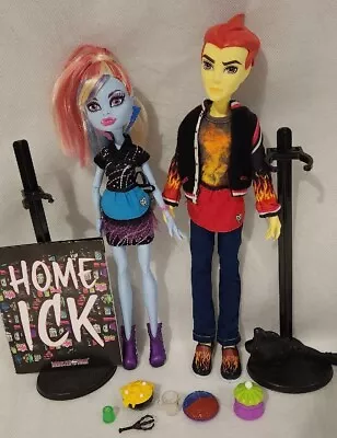 Monster High Home Ick Classroom Abbey Heath Burns COMPLETE 2 Pack • $50