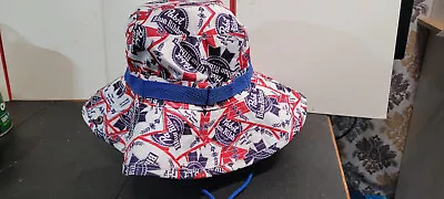 Mad Engine Pabst Blue Ribbon Beer Bucket Boonie Hat Pre-owned One Size Fits Most • $25