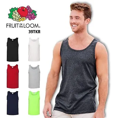 Fruit Of The Loom Heavy Cotton Hd Adult Tank 39TKR • $13.53