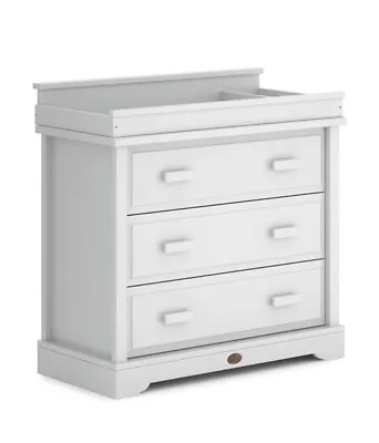 Boori Universal 3 Drawer Dresser With Squared Changing Station - White • £350