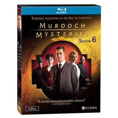 Murdoch Mysteries: Season 6 - All Episodes On 3 Discs - Blu-ray Region A (USA) • $43.99