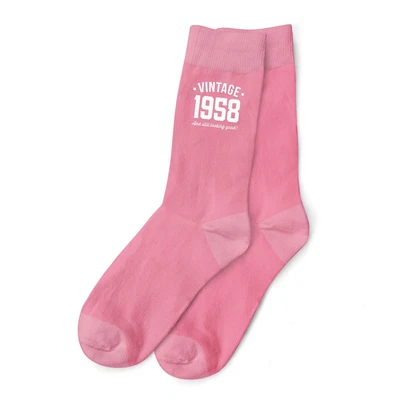 £5.95 • Buy 65th Birthday Gift Present Idea For Ladies Her Women 65 Pink Socks Fun Keepsake