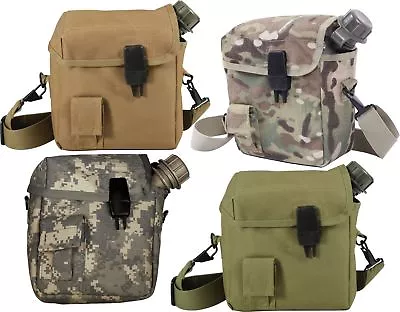 Military MOLLE 2 Quart Bladder Enhanced Nylon Canteen Cover & Strap Rotcho  • $22.99