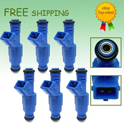 6- UPGRADE 4-Hole FUEL INJECTORS FOR BMW 328i 328is 528i Z3 M3 2.8L 3.2L I6 • $52.11