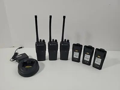 Lot Of 3 Motorola AAH01JDC9JA2AN CP200d VHF Two-Way Radio/ Antenna • $749