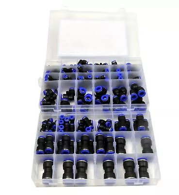 118PC Pneumatic Push In Air Line Hose Joiner Metric QUICK CONNECT KIT  • $115