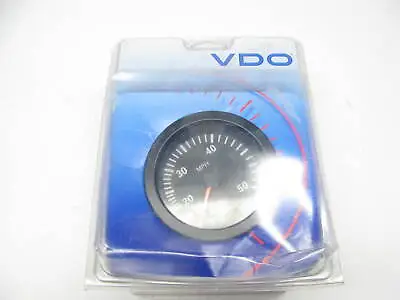 VDO 701-2941 Vision Black 50MPH 3-3/8  Speedometer Gauge 12V • $44.88