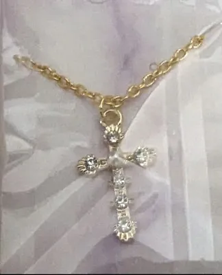 Job Lot Costume Jewellery Cross Necklaces With Gift Boxes • £12