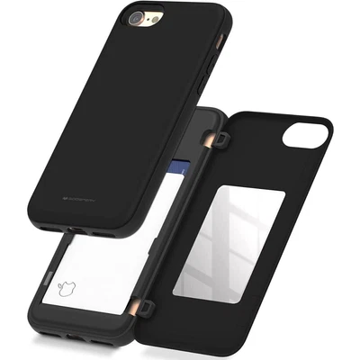 $11.95 • Buy Black IPhone 7 Plus / 8 Plus Mercury Slim Magnetic Door Case With Card Slot