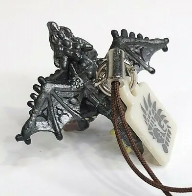 Monster Hunter 1  Silver Rathalos Mini Strap Figure Keychain Complete W/ Tag • $15