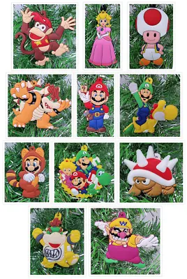 Mario 11 Piece Deluxe  Christmas Ornament Set  ~BRAND NEW~ Princess Peach • $39.99