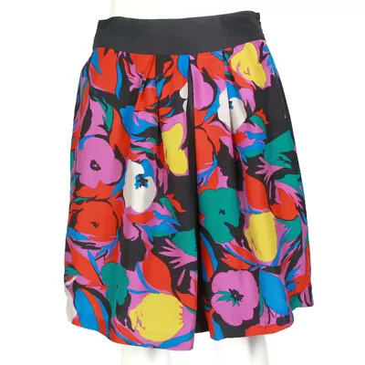 Lil Anthropologie Charming Flowy Floral Multi-Colored Floral Skirt Size 4 151 • $15.99
