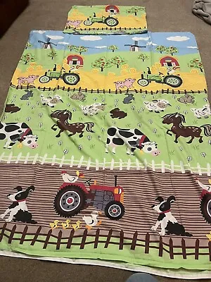 Farm Cot Bed/Toddler Bedding • £2