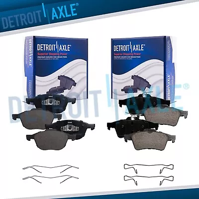 Front Rear Ceramic Brake Pads For Ford Escape Focus Mazda 3 5 Volvo C30 S40 V50 • $46.56