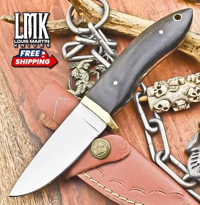 Custom Skinner Knife AUS-8 Steel Micarta Brass Guard Fishing Best Selling 2023 • $7.01