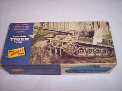 Vintage The Lindberg Line - German Tiger Tank - Box Only - No Tank - From 1966 • $2