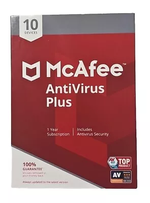 McAfee  AntiVirus Plus 10 Devices New Sealed • $35.99