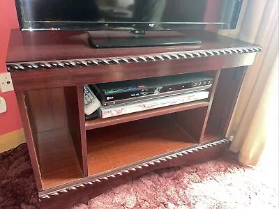 Wooden Tv Unit Mahogany Colour • £15