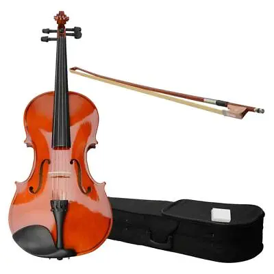 New Natural 15  Student Acoustic Viola W/ Case Bow Rosin School Band Children • $58.99