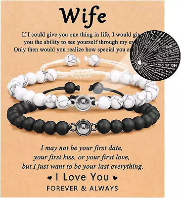 I Love You 100 Languages Bracelets Couples Gifts To My Men Boyfriend Girlfrien • $18.74