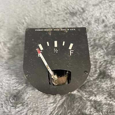 Vintage Stewart FUEL GAUGE Panel Mount From Mack Truck Cabin Dashboard • $12.99