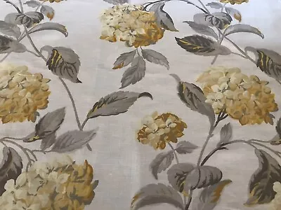 LAURA ASHLEY HYDRANGEA CAMOMILE FABRIC REMNANT W140cm X L60cm • £14.95