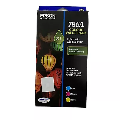 Genuine Epson 786XL Colour Value Pack Cyan Magenta Yellow WF-4630 4640 5190 5690 • $94.95