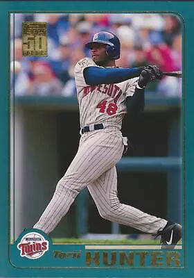 2001 Topps Torii Hunter #63 Minnesota Twins Baseball Card • $1.75