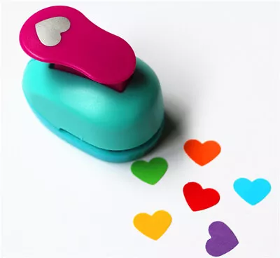 Mini Heart Hole Punch Embossing Paper Cutter Scrapbooking Card Craft DIY Puncher • $2.69