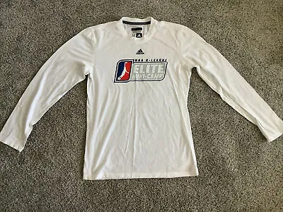 NEW Adidas Aeroknit NBA D-League Elite Camp White Long Sleeve Shirt Medium NWOT • $44.99